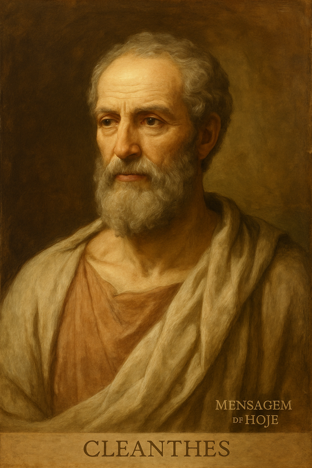 Frase Estoica de Cleantes: Sabedoria e Virtude na Filosofia Estoica | Mensagem de Hoje 1 Frase estoica de Cleantes: